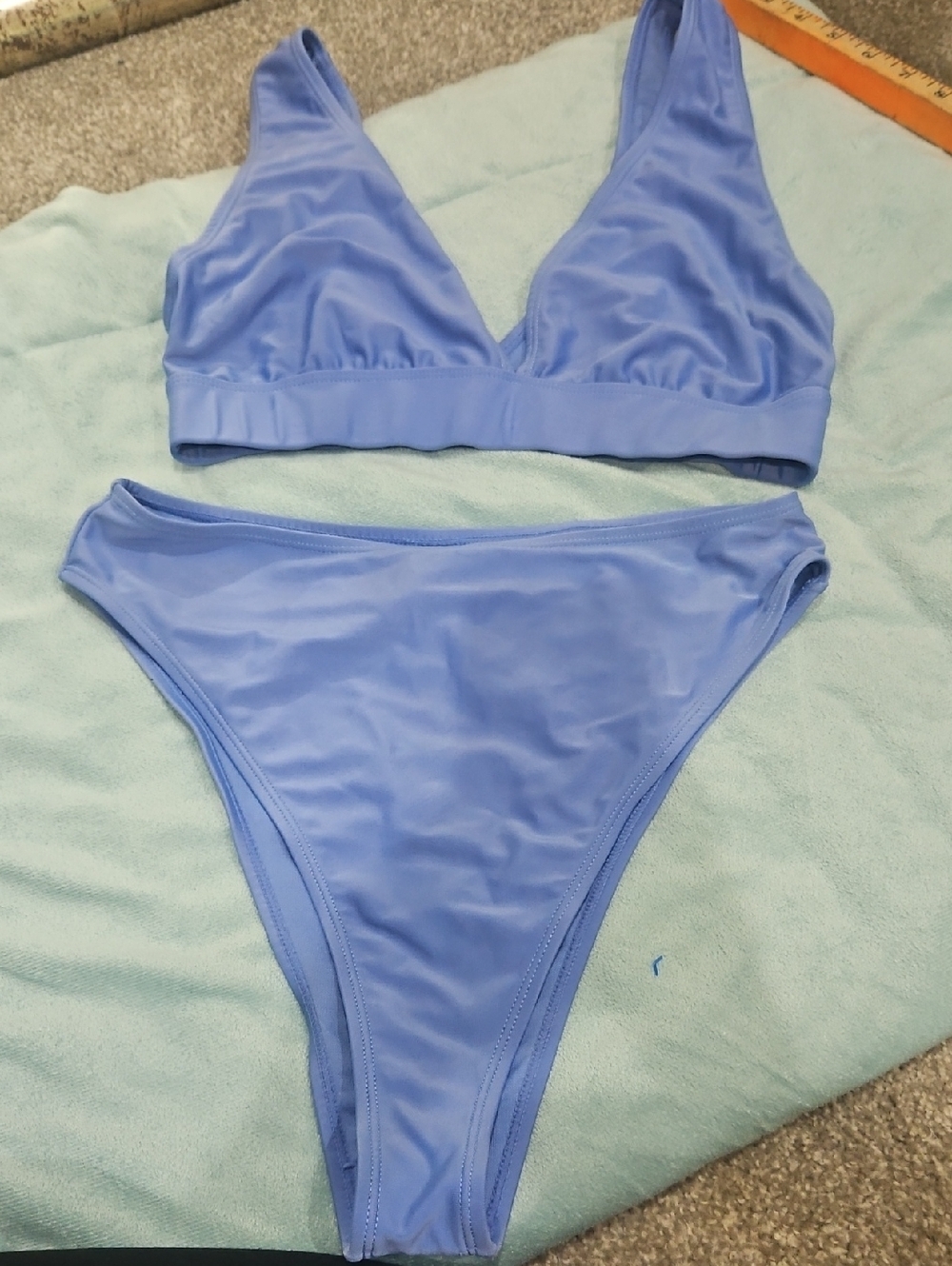 PrettyLittleThing Periwinkle Blue Bikini Size 8